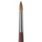 Da Vinci Kolinsky Red Oil Sable Brush - Round, Long Handle, Size 18